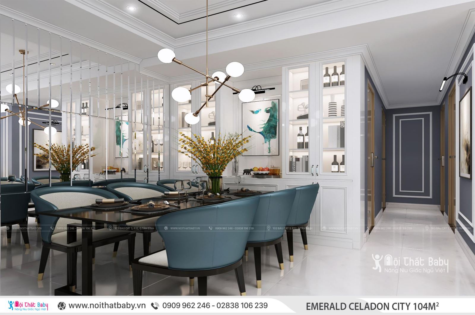 Tổng hợp các mẫu thiết kế nội thất Chung cư Emerald Celadon City